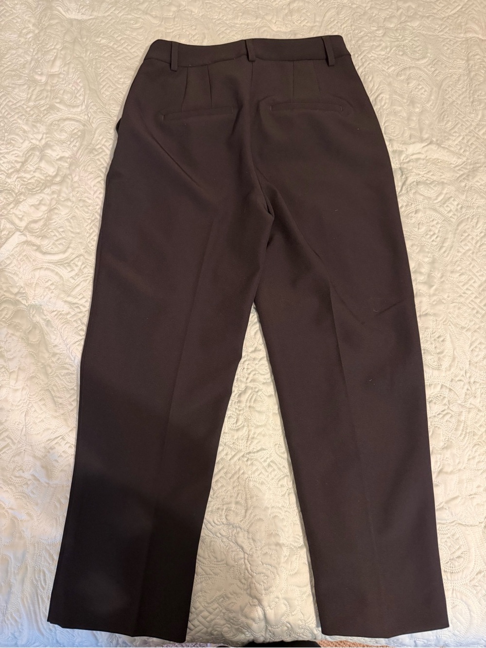 Express Editor Straight-Leg Super High Rise Pants in Black - Picture 6 of 8